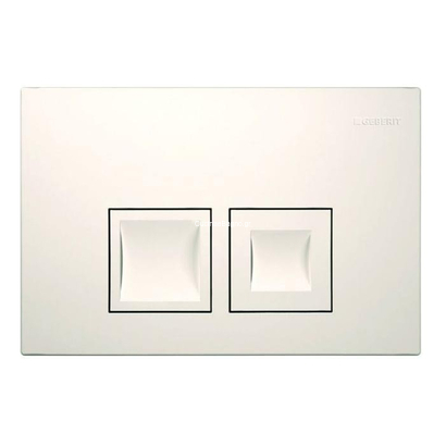 Geberit 115.135.11.5 DELTA 35 Πλακέτα Καζανακιού Διπλής Ροής Λευκό Γυαλιστερό