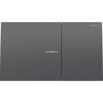 Geberit 115.622.QD.1 SIGMA 70 Πλακέτα Διπλής Ροής Μαύρο Χρωμέ Ανοξείδωτο