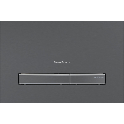 Geberit 115.671.QD.2 SIGMA 50 Πλακέτα Διπλής Ροής Μαύρο Μεταλλικό