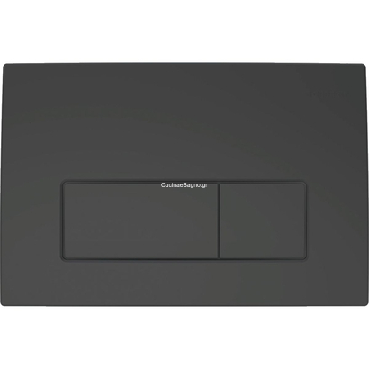 Geberit 115.119.14.1 DELTA 50 Πλακέτα Καζανακιού Διπλής Ροής Μαύρο Ματ