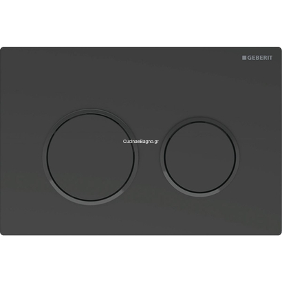 Geberit 115.085.16.1 OMEGA 20 Πλακέτα Καζανακιού Διπλής Ροής Μαύρο Ματ