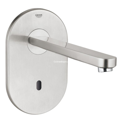 Grohe Eurosmart Cosmopolitan E 36334SD0 Supersteel Μπαταρία Τοίχου Ηλεκτρονική Με Φωτοκύτταρο