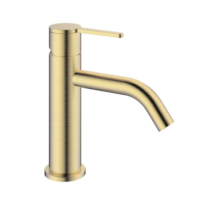 KLS Carla Brush Gold PVD Μπαταρία Νιπτήρα Χαμηλή 690311BG