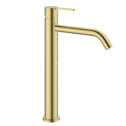 KLS Carla Brush Gold PVD Μπαταρία Νιπτήρα Επιτραπέζια 690312BG