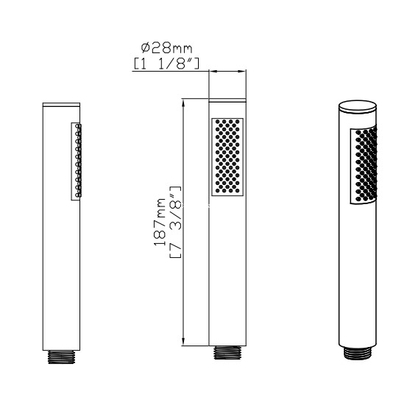 KARAG EF22502 NERO Ντους Χειρός Μαύρο
