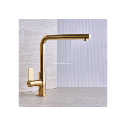 Foster Omega Gold PVD Μπαταρία Κουζίνας Χρυσό 8497700