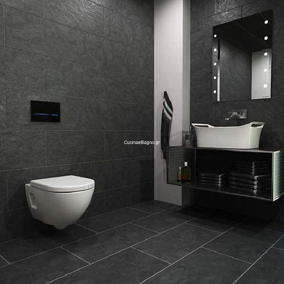 Geberit 116.090.SG.6 SIGMA 80 Πλακέτα Με Φωτοκύτταρο Μαύρο Γυαλί