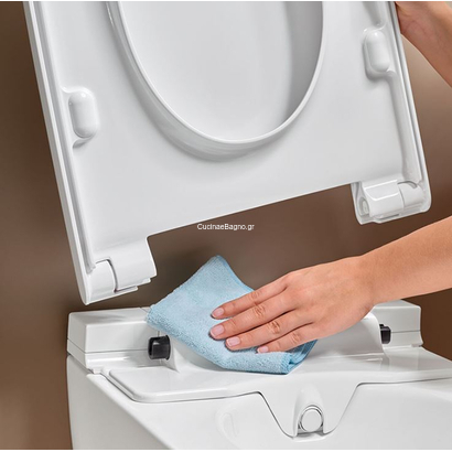 Geberit 146.350.01.1 Aquaclean Alba Ηλεκτρονική Λεκάνη Κρεμαστή 56cm Με Κάλυμμα Soft Close