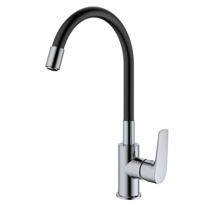 KLS Angela Black Μπαταρία Κουζίνας Με Μαύρο Στόμιο Σιλικόνης 699030