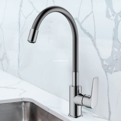 KLS Angela Dark Grey Μπαταρία Κουζίνας Με Στόμιο Σιλικόνης 699031