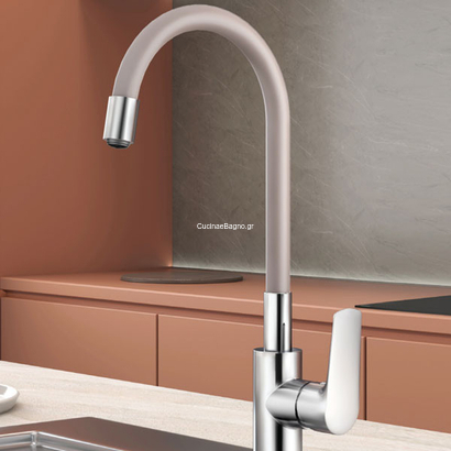 KLS Angela Cappuccino Μπαταρία Κουζίνας Με Μπεζ Στόμιο Σιλικόνης 699033