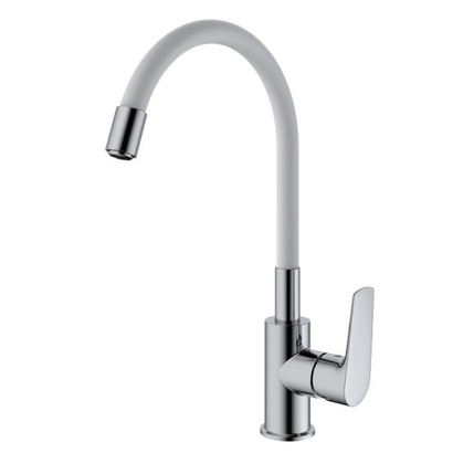 KLS Angela White Μπαταρία Κουζίνας Με Λευκό Στόμιο Σιλικόνης 699034