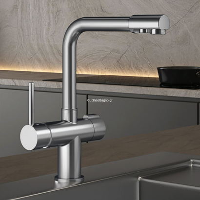 KLS Estia Μπαταρία Κουζίνας Φίλτρου Χρωμέ 699029