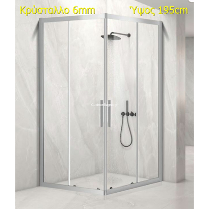 Καμπίνα 80x80 Cm Aquarelle Venia 10 Plus Τετράγωνη