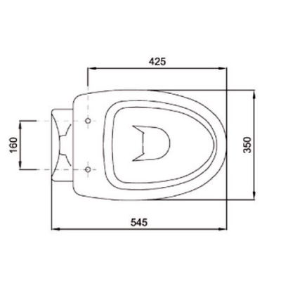 Sanitana Pop 54,5x35 Λεκάνη Δαπέδου ΥΠ 266107-266108
