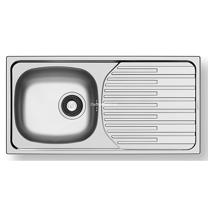 Pyramis ET33 (86x43,5) FORK Σατινέ Νεροχύτης Ανοξείδωτος 100145301