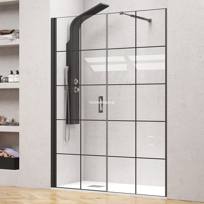 Karag Nero 5 Porta Frame 174x200 Καμπίνα Ντουζιέρας Πόρτα