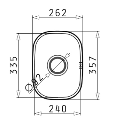 Pyramis Iris (24x33,5) 1B Γούρνα Ανοξείδωτη Υποκαθήμενη 100009001