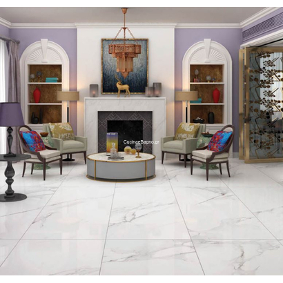 Alvino Statuario 60x120 Matt Rettificato Γρανιτοπλακάκι Δαπέδου PPCV