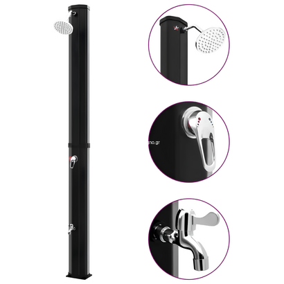 8028SS Ηλιακή Στήλη Εξωτερικού Χώρου 2 Εξόδων ΤΕΜΑ