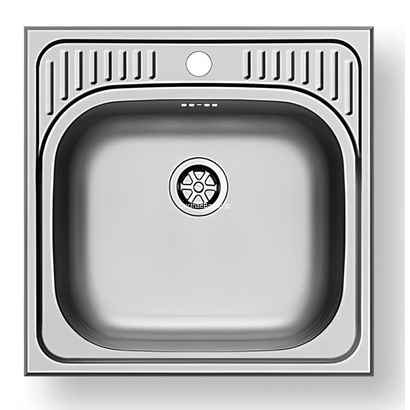 Pyramis ET34 (48x48) Γυαλισμένος Νεροχύτης Ανοξείδωτος 105061001