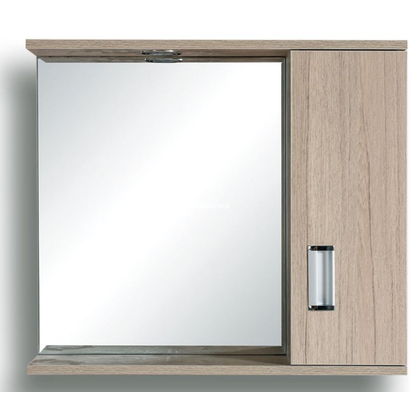 Gloria Fino Zebra 62x55 Καθρέπτης Μπάνιου Με 1 Ντουλαπάκι 48-0007