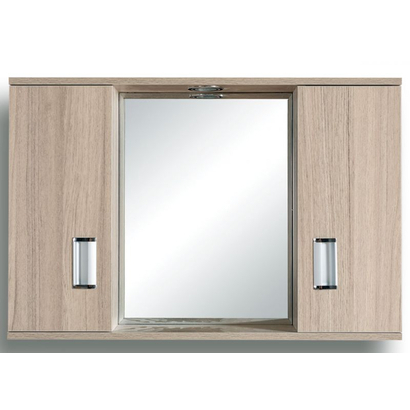 Gloria Fino II Zebra 72x55 Καθρέπτης Μπάνιου Με 2 Ντουλαπάκια 48-0008