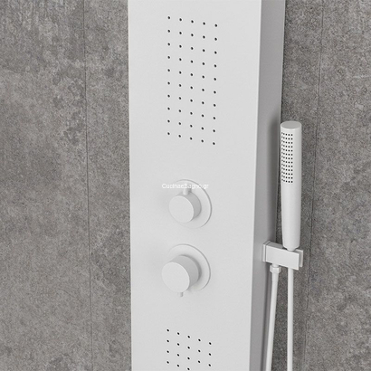 Karag BIANCO Opaco A7304W Στήλη Υδρομασάζ Λευκή