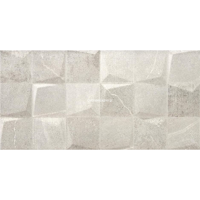 Bellevue Grey Light Decor 30x60 Πλακάκι Μπάνιου Ματ