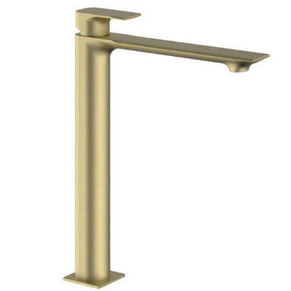 Teorema Slope Soft Brass Μπαταρία Νιπτήρα Επιτραπέζια 320905