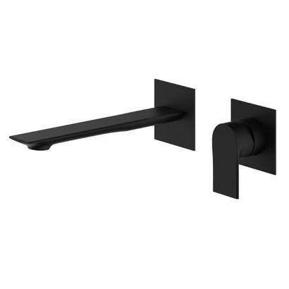 Teorema Slope Black Matt Μπαταρία Νιπτήρα Επίτοιχη 630930