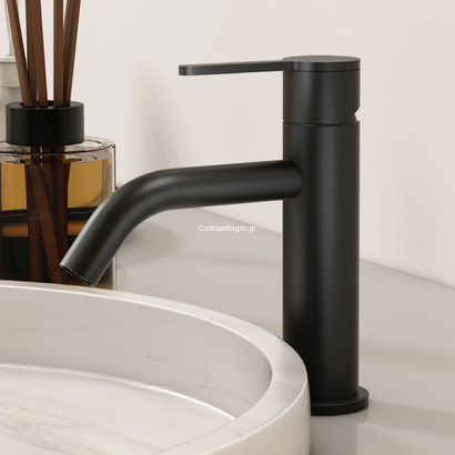 KLS Carla Inox Matt Black PVD Μπαταρία Νιπτήρα Χαμηλή 690311MB