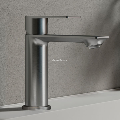 KLS Atena Inox Brush Nickel Μπαταρία Νιπτήρα 690511BN