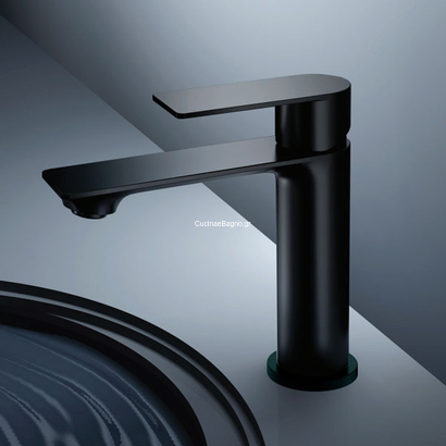 KLS Atena Inox Matt Black Μπαταρία Νιπτήρα 690511MB