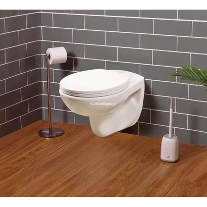 Gloria Alina Rimless 55x36 Λεκάνη Κρεμαστή Με Κάλυμμα S/D 77-6301