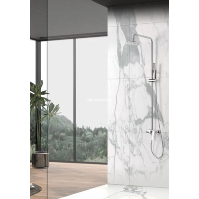 IMEX Delos Στήλη Ντους Με Μπαταρία Χρωμέ BDD055