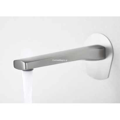 IMEX Delos Μπαταρία Νιπτήρα Επίτοιχη Ανοξείδωτη GLD055/AC