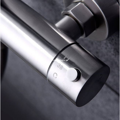 IMEX Moscu Στήλη Ντους Με Θερμοστατική Μπαταρία Ανοξείδωτη BTK017/AC