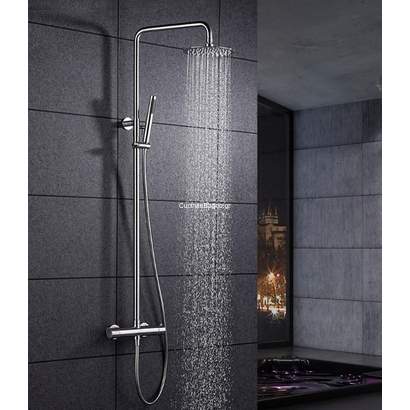 IMEX Moscu Στήλη Ντους Με Θερμοστατική Μπαταρία Ανοξείδωτη BTK017/AC