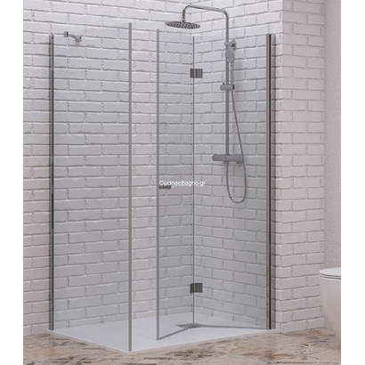 Karag S7 & Walkin 1 Χρωμέ Καμπίνα Ντουζιέρας ΔΙΑΦΑΝΟ (Αναδιπλούμενο & Σταθερό)