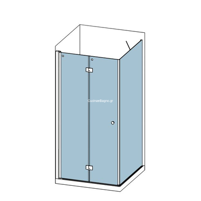 Karag S7 & Walkin 1 Χρωμέ Καμπίνα Ντουζιέρας ΔΙΑΦΑΝΟ (Αναδιπλούμενο & Σταθερό)