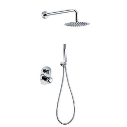 IMEX Olimpo Σετ Μπαταρίας Εντοιχισμού 2 Εξόδων Χρωμέ GPC033