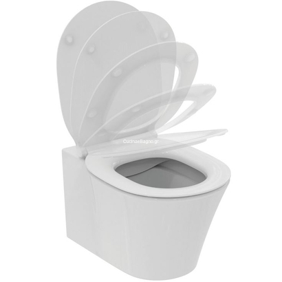 Ideal Standard Amazi Rimless 54,5 cm Λεκάνη Κρεμαστή Με Κάλυμμα SOFT CLOSE