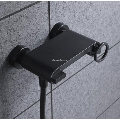 IMEX Olimpo Μπαταρία Λουτρού Μαύρο Ματ BDC033-4NG