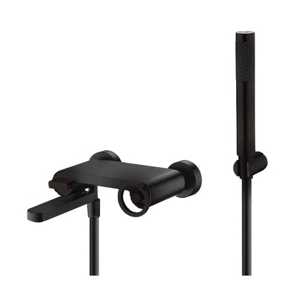 IMEX Olimpo Μπαταρία Λουτρού Μαύρο Ματ BDC033-4NG