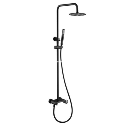 IMEX Olimpo Στήλη Ντους Με Μπαταρία Μαύρο Ματ BDC033/NG