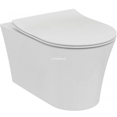 Ideal Standard La Dolce Vita 54,5 cm Aquablade Λεκάνη Κρεμαστή Με Κάλυμμα SOFT CLOSE SLIM