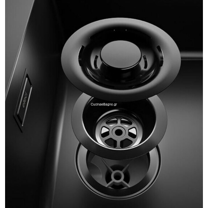 ELLECI Σετ FLOW-PRO & Υπερχείλιση Black KITWPT-F-1VSELL-BK