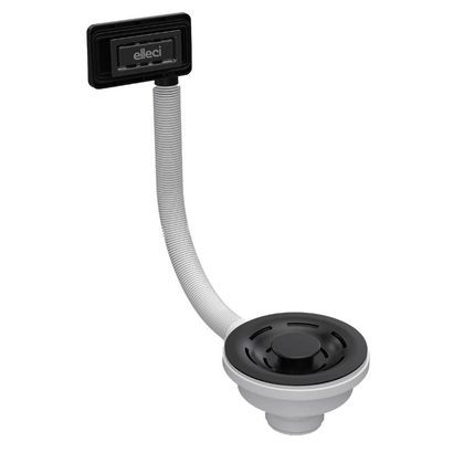 ELLECI Σετ FLOW-PRO & Υπερχείλιση Black KITWPT-F-1VSELL-BK