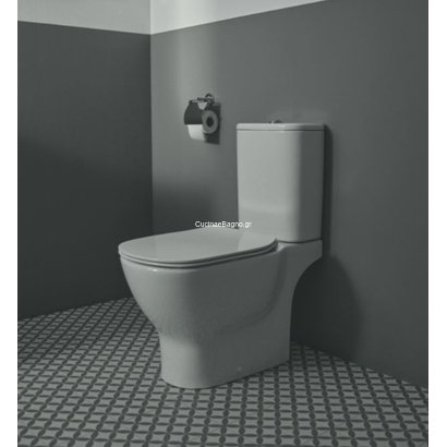 Ideal Standard Tesi II 66,5 cm Aquablade ΜΑΤ Λεκάνη Επιδαπέδια Με Καζανάκι